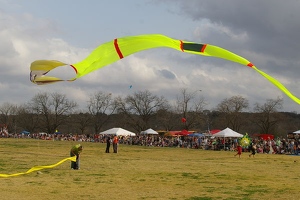 Kite over contest field