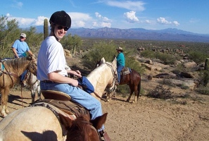 Kevin on horseback ride