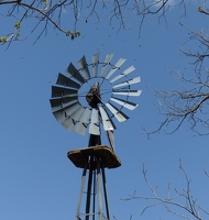 Windmill at deserted ranch