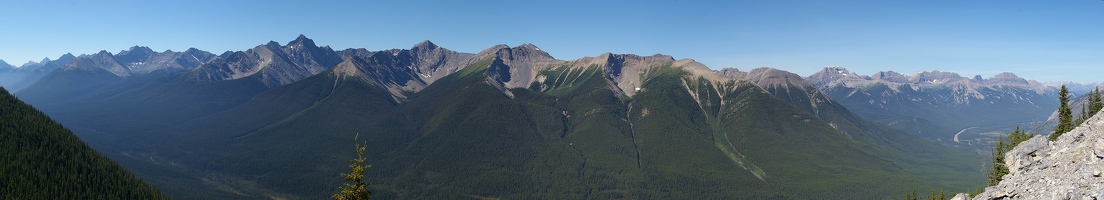 Panoramic view from Sulphur Mountain