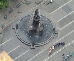 View of fountain from tower
