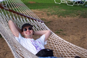 Kevin in hammock