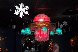 Light fixture in jellyfish room