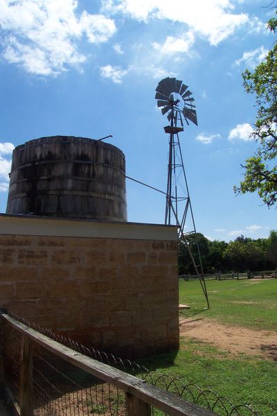Windmill and water tower