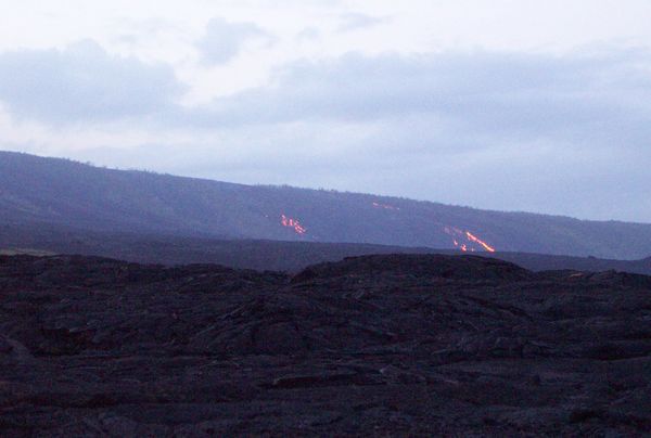 Glowing lava