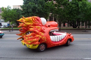 Orange Monster Car