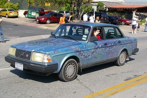 Metallic Blue Volvo