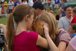 Wiener dog hugs