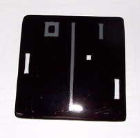 Pong in fused glass