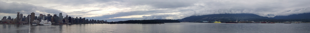 Panoramic Vancouver port