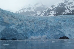 Aialik glacier calving