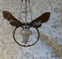 Art deco dragonfly lamp