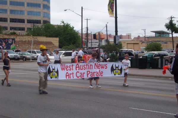 Austin Art Car Parade Banner